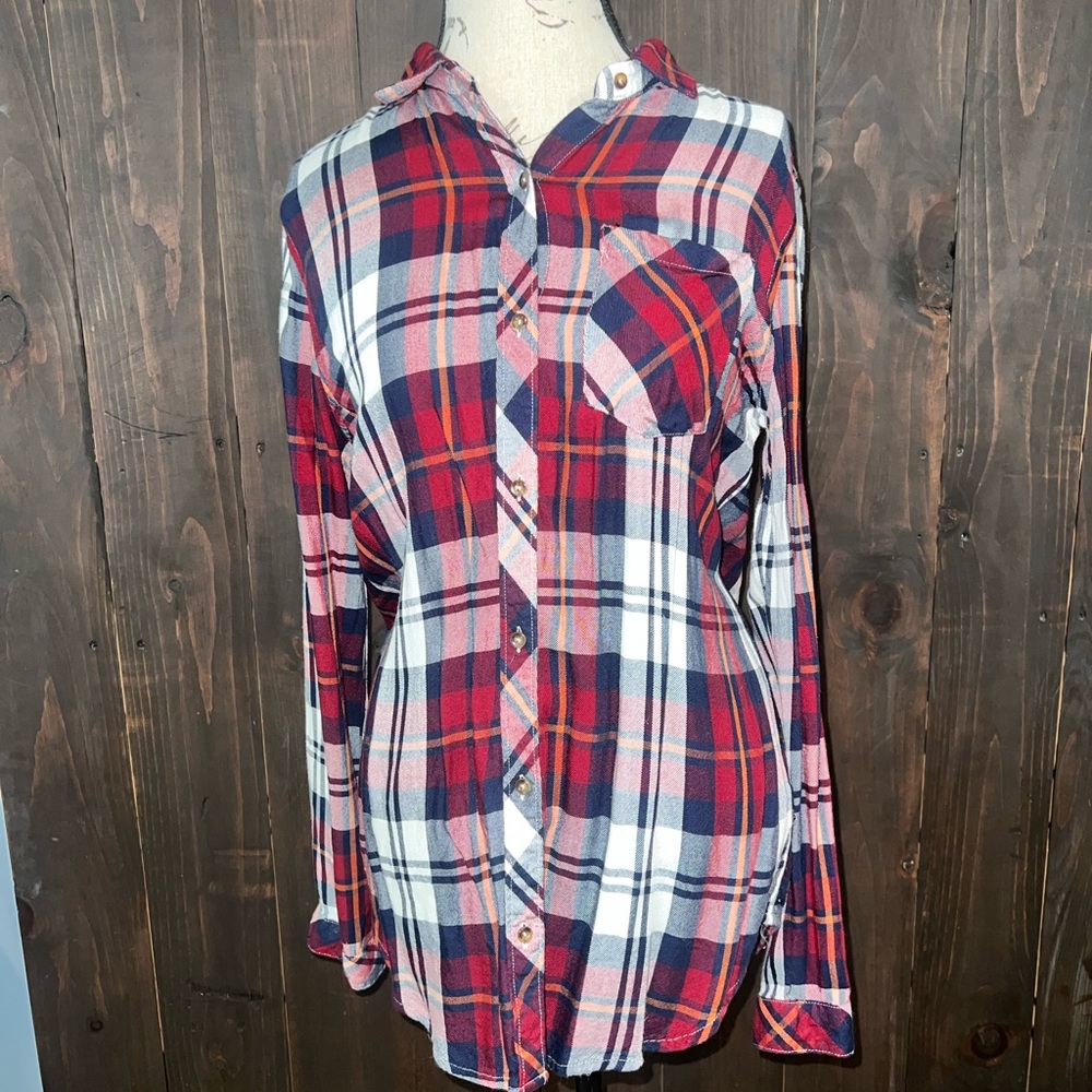 Thread & Supply plaid button down shirt